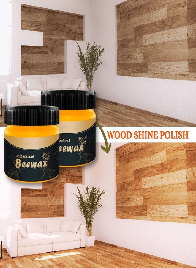 Barasti® Beewax Furniture Polish with sponge, Natural Traditional Beewax Wood Polish Shine for Furniture, Wood, Cabinet, Wardrobe for Restoring Back Wood Shine Polish (1) - Image 3