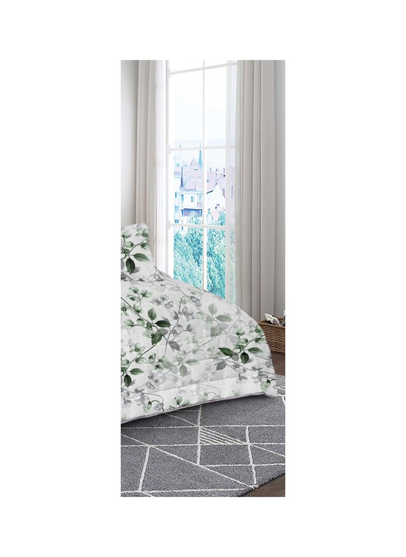 Red Rose A practical summer double bed sheet with a printed design to suit your room's decor, made of microfiber, measuring 230*250cm.  - Image 4