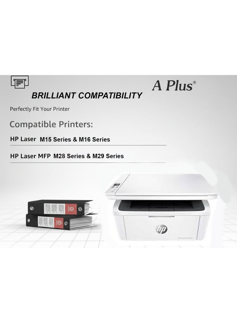 APlus Compatible 44A Black Toner 3 Pieces Cartridge (CF244A) – 1000 Page Yield – For HP LaserJet Pro M15, M16, MFP M28, M29 Series - Image 5
