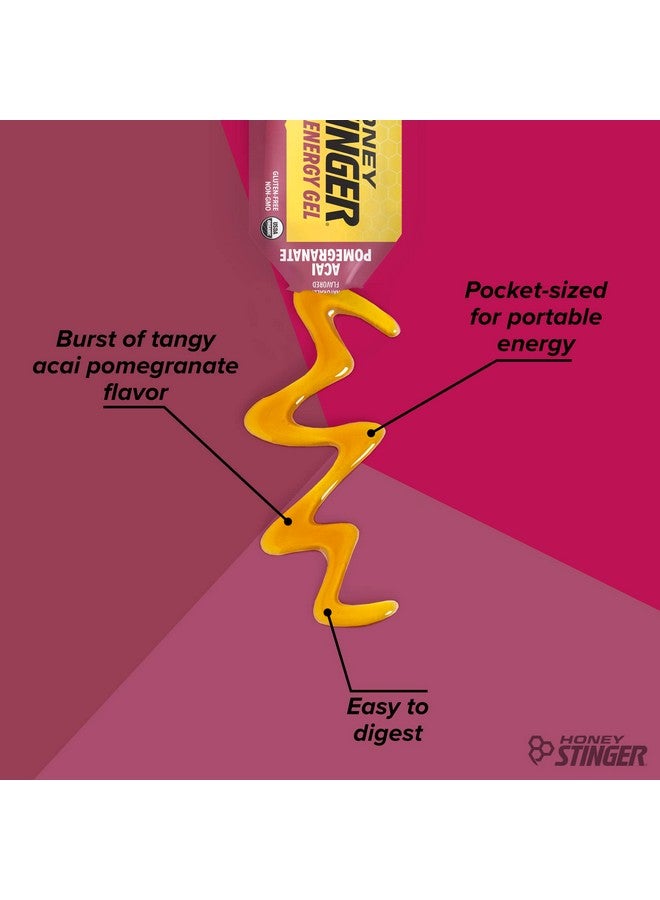 هوني ستينغر جل طاقة عضوي بنكهة الرمان والتوت الآساي من هاني ستينغر | خالٍ من الغلوتين والكافيين | للتمرين والجري وتحسين الأداء | تغذية رياضية للمنزل والنادي الرياضي، قبل وأثناء التمرين | عبوة من ٢٤ قرصًا، ٢٦.٤ أونصة - Image 5