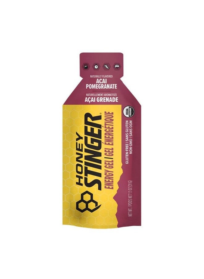 هوني ستينغر جل طاقة عضوي بنكهة الرمان والتوت الآساي من هاني ستينغر | خالٍ من الغلوتين والكافيين | للتمرين والجري وتحسين الأداء | تغذية رياضية للمنزل والنادي الرياضي، قبل وأثناء التمرين | عبوة من ٢٤ قرصًا، ٢٦.٤ أونصة - Image 4