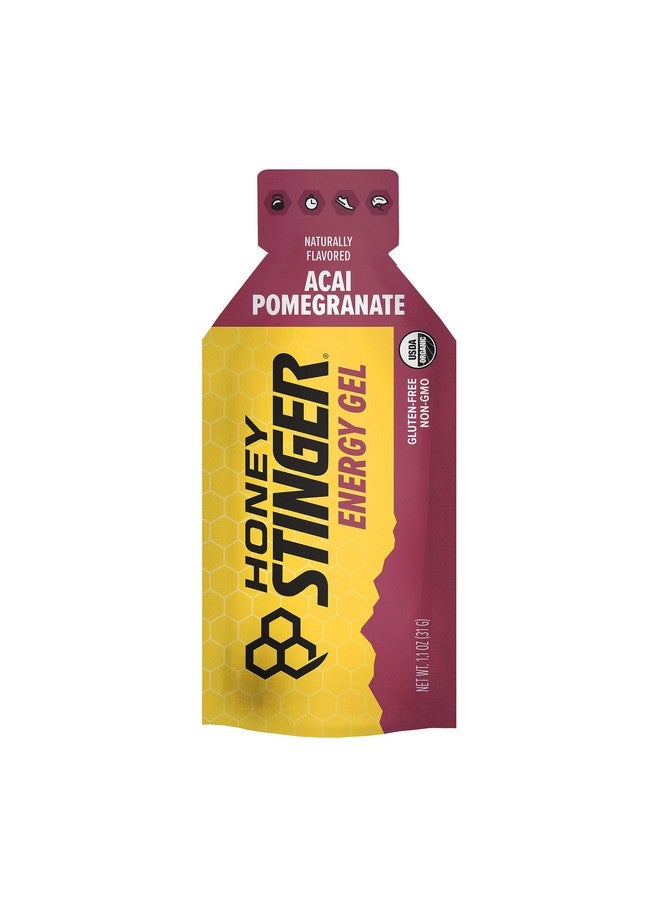 هوني ستينغر جل طاقة عضوي بنكهة الرمان والتوت الآساي من هاني ستينغر | خالٍ من الغلوتين والكافيين | للتمرين والجري وتحسين الأداء | تغذية رياضية للمنزل والنادي الرياضي، قبل وأثناء التمرين | عبوة من ٢٤ قرصًا، ٢٦.٤ أونصة - Image 2