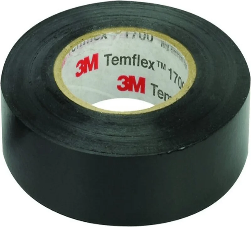 3M ™ Temflex™ 1300e Electrical Insulation Tape, Black - Pack of 10 (18mm x 9.5m)