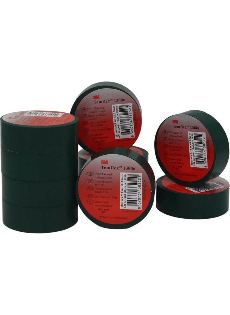 3M ™ Temflex™ 1300e Electrical Insulation Tape, Black - Pack of 10 (18mm x 9.5m)  - Image 4