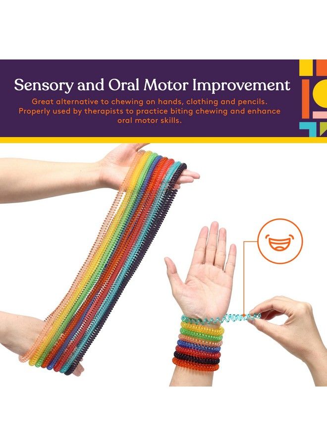 Special Supplies Chewy Jewelry Sensory Translucent Necklaces And Bracelets 16 Pack Soft And Flexible Silicone Interactive Stress And Anxiety Relief For Kids Supports Add Adhd Autism - Image 4