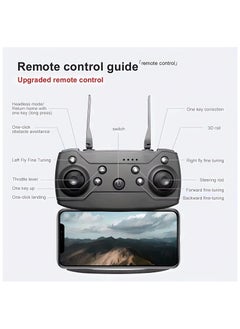 ELTRAZONE E99 Foldable Drone with 8K Dual HD Camera and Smart Obstacle Avoidance Compact RC Quadcopter with Altitude Hold Optical Flow Positioning One-Key Return and App Control Ideal for Stable Aerial Photography Travel and Beginners in Multicolour  - Image 4