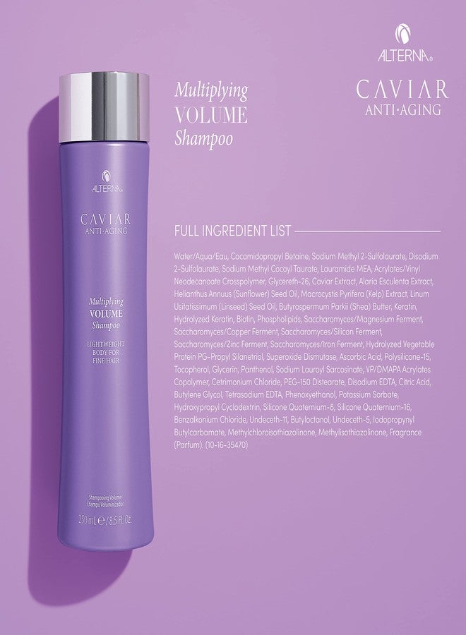 Alterna Haircare CAVIAR Anti-Aging Multiplying Volume Shampoo and Conditioner 16.5 oz | For Fine, Thin Hair | Create Instant Volume and Thickness | Sulfate Free - Image 5