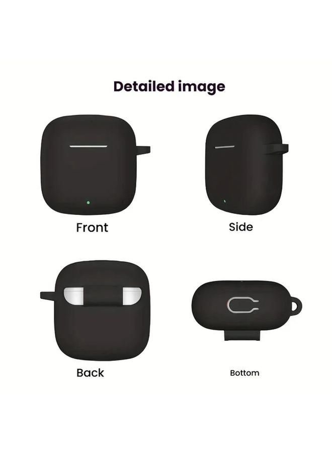 Huawei Freebuds SE2 SE3 Silicone Case Set Dark Green With Cleaning Pen And Metal Hook - Image 4