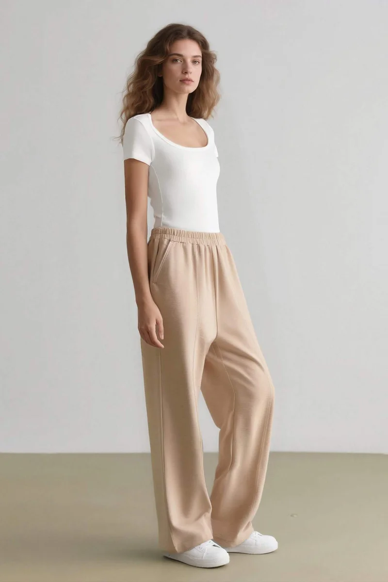 ديفاكتو Flexible Waist Basic Harem Trousers