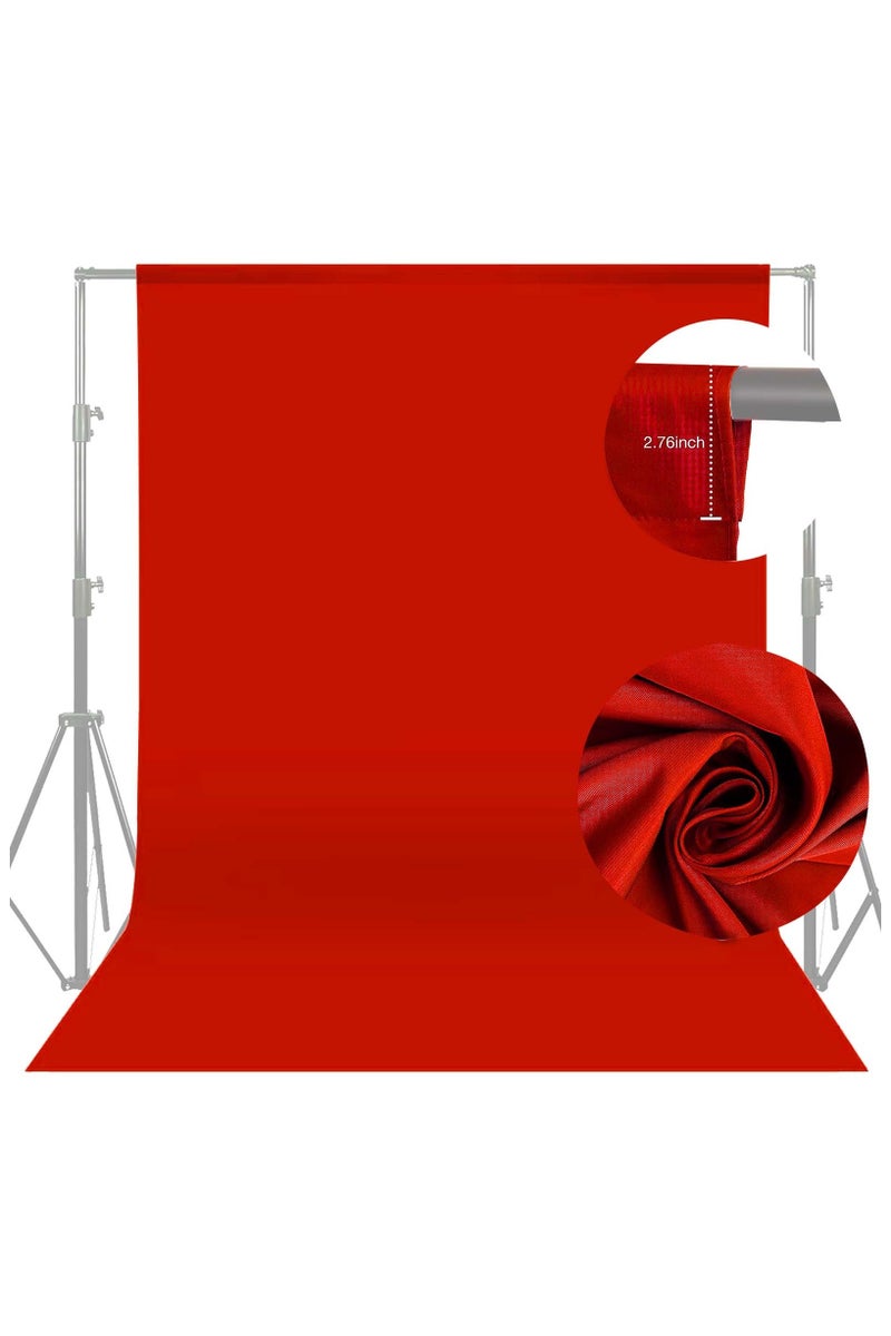 Coopic Create Cool Pictures 3x6m RED Muslin Cotton Photography Background Backdrop Screen Sheet for Photo Studio Photography, Video and Television - Image 1