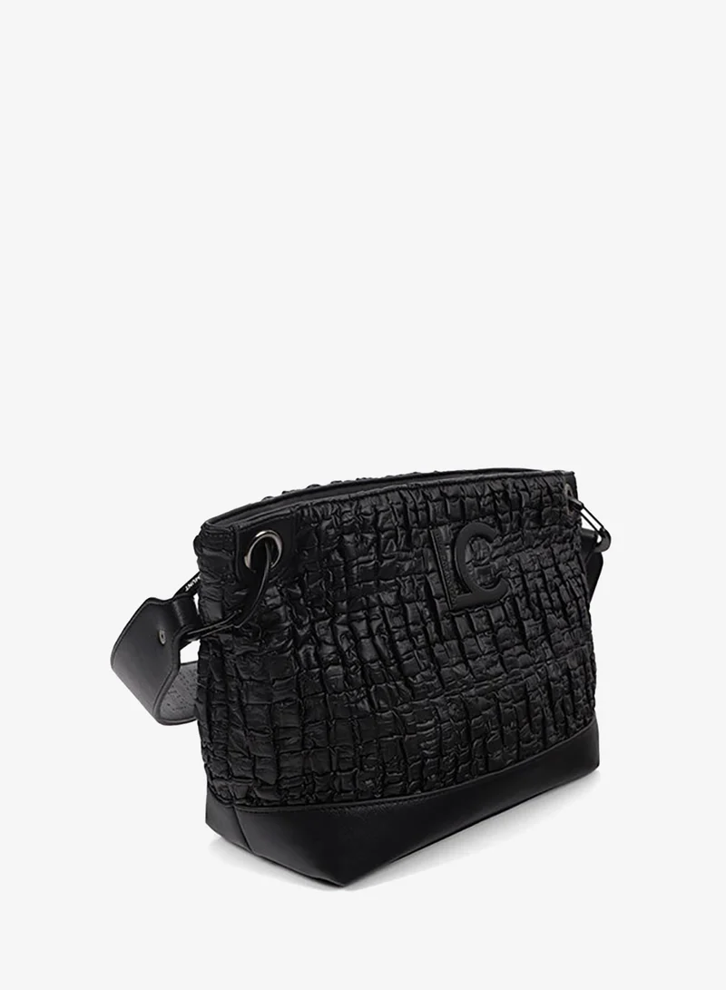 لولا كساديمونت Ruched Faux Leather Crossbody