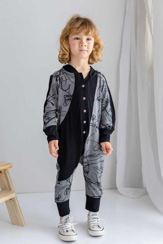 Black Gray Thin Knitwear Geometric Patterned Hooded Front Buttoned Winter Children's Jumpsuit - pzsku/ZE5C0147EA816EB9DF17AZ/45/_/1741309391/37f6ba0e-4929-4ba9-83da-cb61dd6be0c0