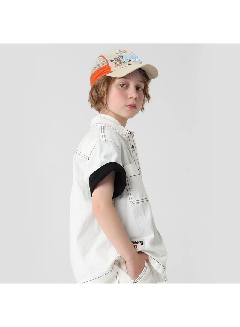 SOLARAE Baseball Cap for Kids, Quick Drying Mesh Hat, Adjustable Breathable Sun Visor Cap for Boys Girls, Lightweight Tennis Hat for Outdoor Running Hiking Cycling, Khaki - Image 3