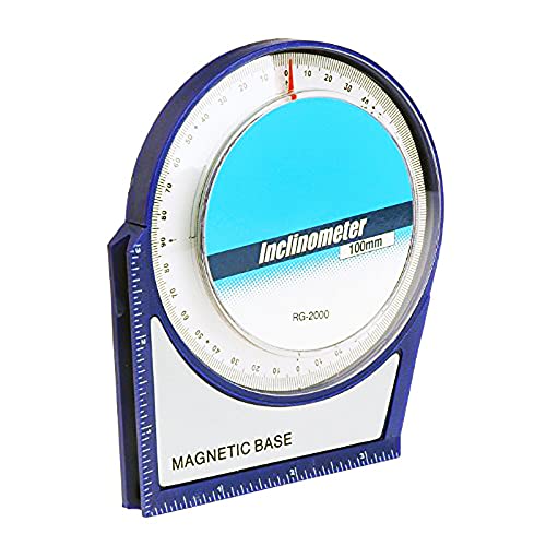 HANUMEX Inclinometer Protractor Tilt Level Meter Angle Finder Clinometer with Magnetic Base (100 mm) - Image 1