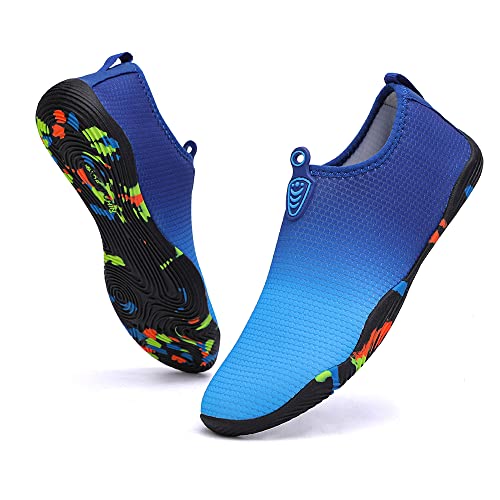 Vsufim Quick-Dry Water Sports Barefoot Shoes Aqua Socks for Swim Beach Pool Surf Yoga for Women Men (8 Women/7 Men) - Image 1
