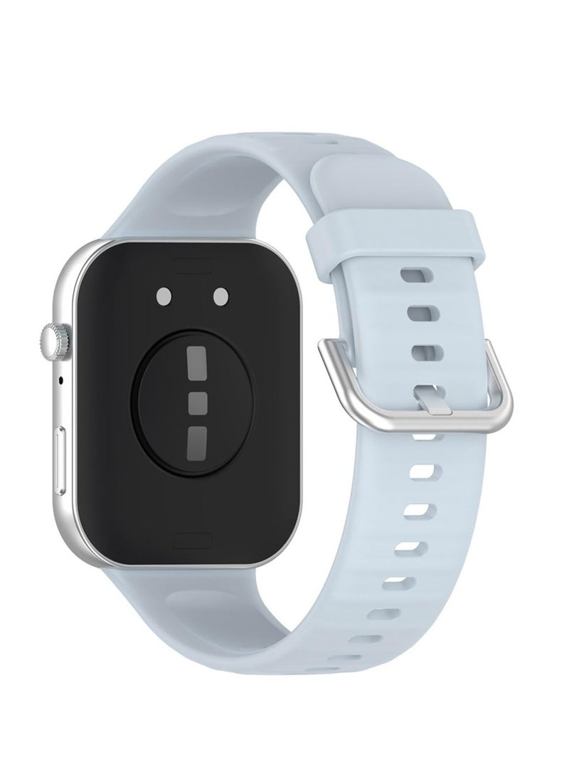 Watch Bands for Huawei Watch Fit 3 Adjustable Silicone Wristband Quick Release Strap Sport Replacement Band Compatible with Huawei Watch Fit3 Smart Watch ( Light Blue) - Image 2