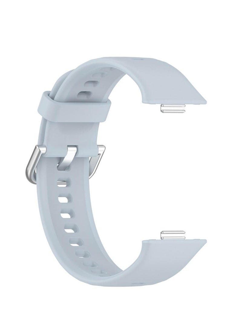 Watch Bands for Huawei Watch Fit 3 Adjustable Silicone Wristband Quick Release Strap Sport Replacement Band Compatible with Huawei Watch Fit3 Smart Watch ( Light Blue) - Image 4