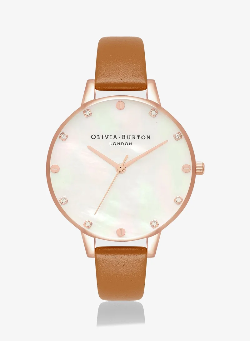OLIVIA BURTON Classics Analogue Quartz Movement Watch Leather Strap - OB16SE18