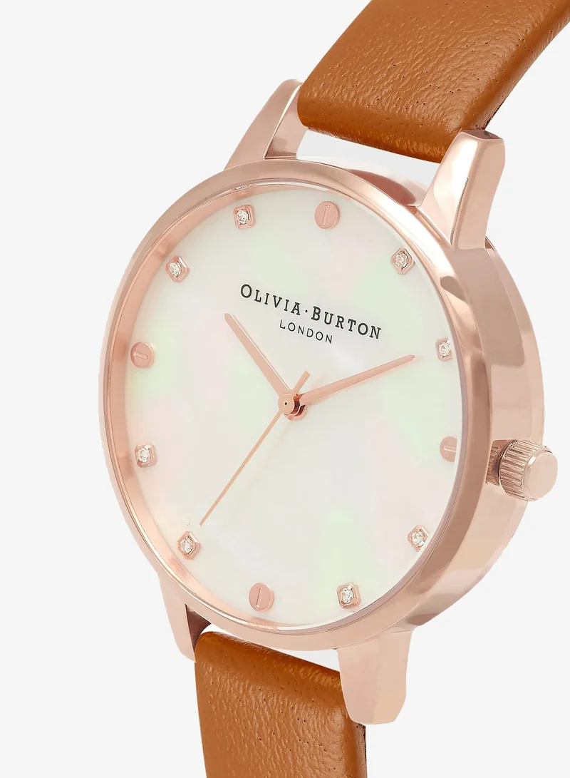 OLIVIA BURTON Classics Analogue Quartz Movement Watch Leather Strap - OB16SE18