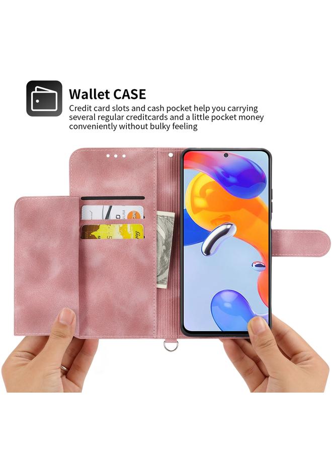اس-توب جراب لهاتف Realme 10 4G، جراب هاتف من الجلد بملمس جلدي منقوش عليه زهور - Image 3