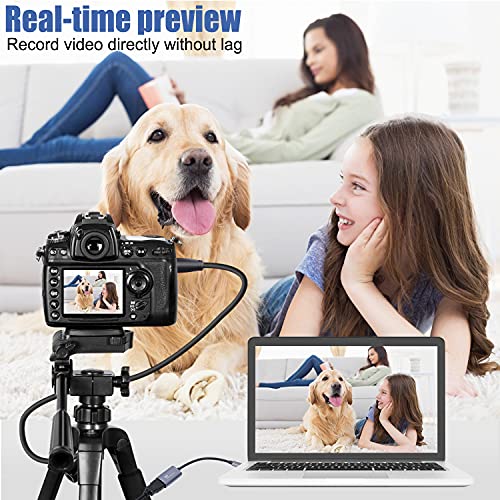 Guermok Video Capture Card, 4K USB3.0 HDMI to USB C Capture Card for Streaming, 1080P 60FPS, Compatible with iPad Mac OS Windows, Quest 3, OBS, PS5/4, Switch2/1, Xbox, Camera (Silver) - Image 2