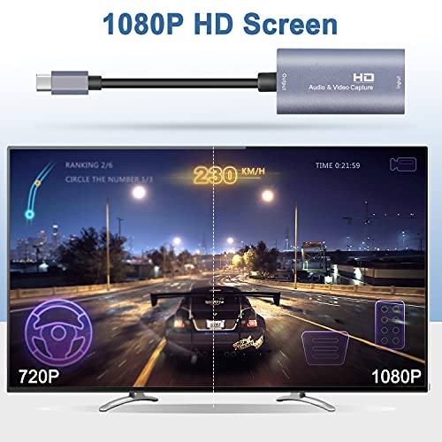 Guermok Video Capture Card, 4K USB3.0 HDMI to USB C Capture Card for Streaming, 1080P 60FPS, Compatible with iPad Mac OS Windows, Quest 3, OBS, PS5/4, Switch2/1, Xbox, Camera (Silver) - Image 4