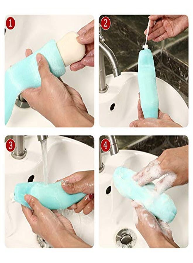 BOAO Exfoliating Mesh Soap Pouch Mesh Soap Saver Bag Bubble Foam Net For Body Facial Cleaning Tool, Random Colors (10) - Image 4