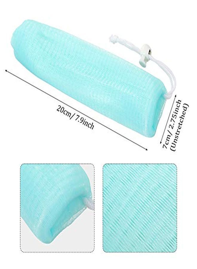 BOAO Exfoliating Mesh Soap Pouch Mesh Soap Saver Bag Bubble Foam Net For Body Facial Cleaning Tool, Random Colors (10) - Image 2