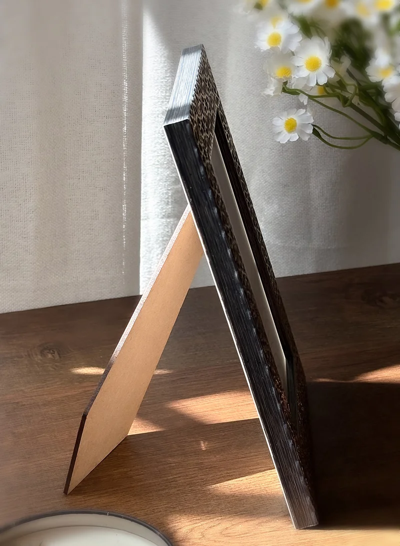 LOWHA Ornate Tabletop Picture Photo Frame with MDF Backing Includes Built-in Stand and Acrylic Front