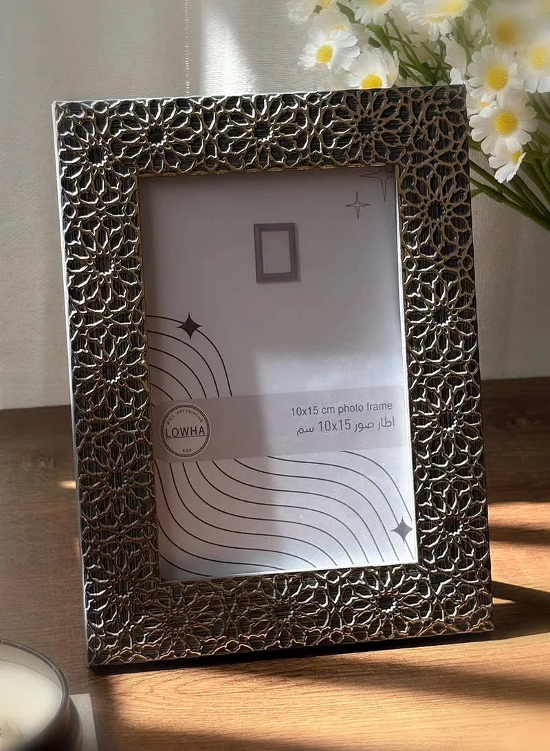 LOWHA Ornate Tabletop Picture Photo Frame with MDF Backing Includes Built-in Stand and Acrylic Front