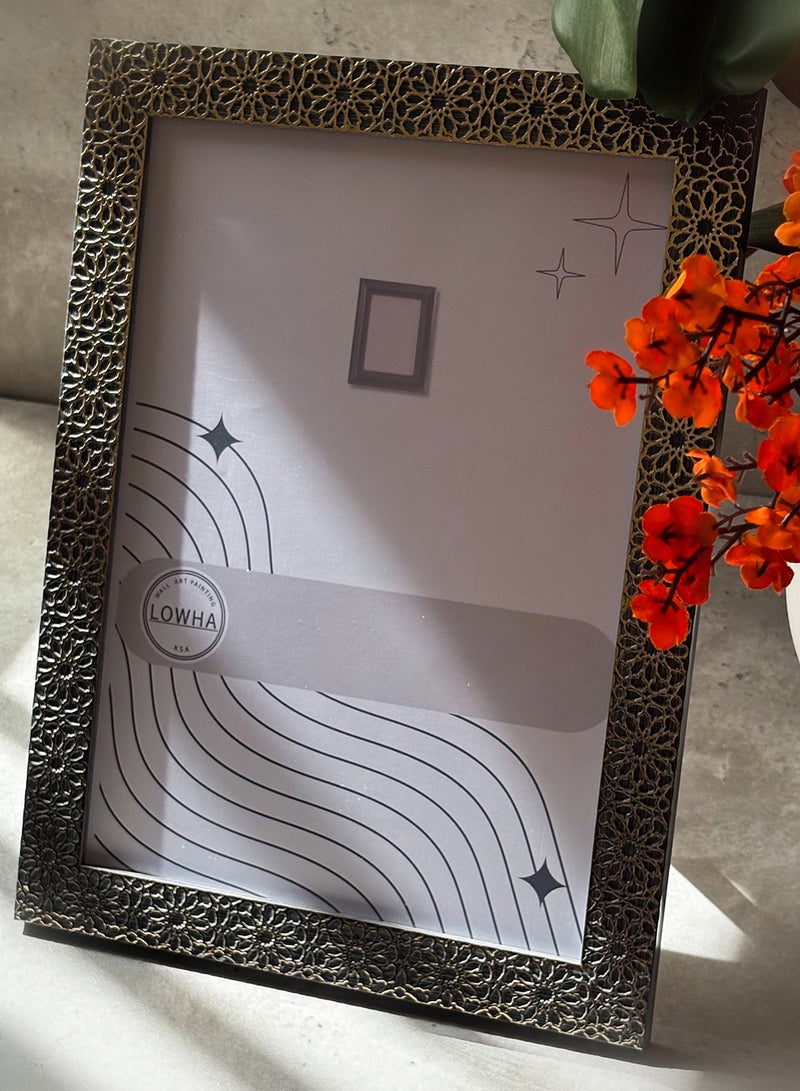 لوحة إطار صور طاولة مزخرف بظهر من خشب مضغوط مع حامل مدمج وواجهة أكريليك - Image 1