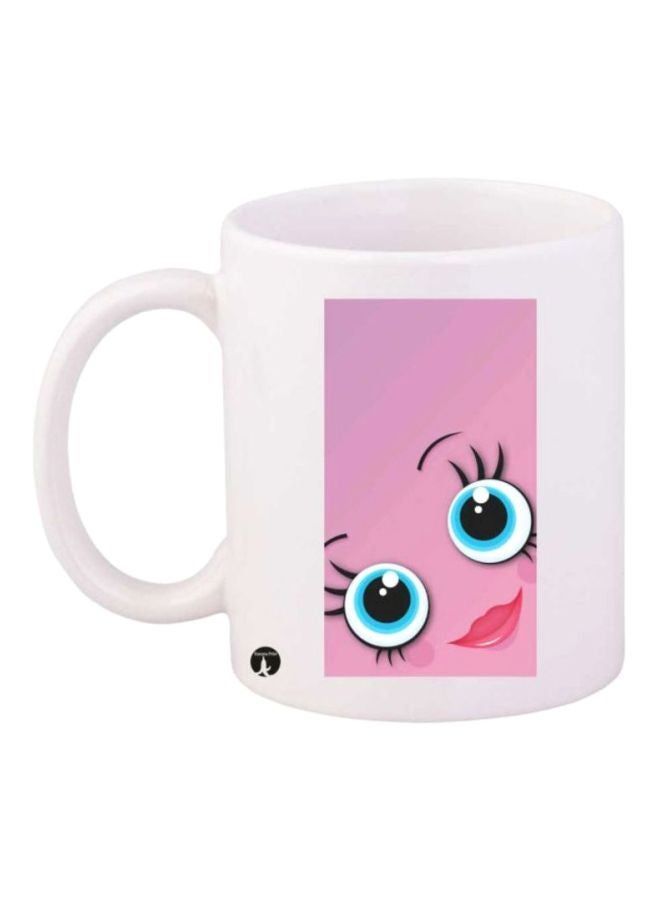 RKN Cartoon Printed Mug White/Pink/Blue - Image 2