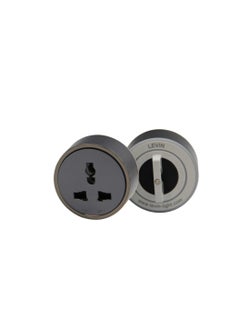 Levin Germany Levin Germany 50cm Power Track – Combo-3 Magnetic Sockets (2 Universal, 1 with USB Type-A & Type-C), Surface & Concealed Mount, Grey Aluminum, 220-240V, 2-Year Warranty  - Image 3