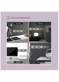 Levin Germany Levin Germany 50cm Power Track – Combo-3 Magnetic Sockets (2 Universal, 1 with USB Type-A & Type-C), Surface & Concealed Mount, Grey Aluminum, 220-240V, 2-Year Warranty  - Image 5