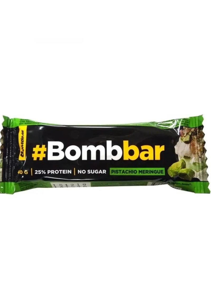 BOMBBAR Protein Bar, Pistachio, 1 Bar 
