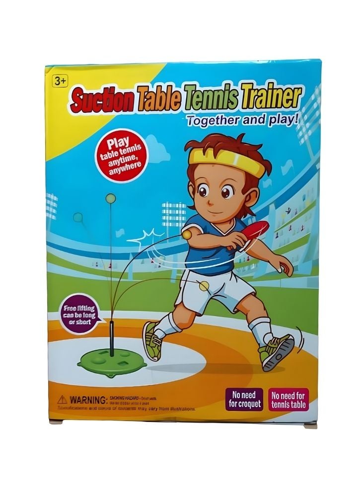 Premium Suction Table Tennis Trainer Set for Kids with Adjustable Pole and Practice Ball - Image 2