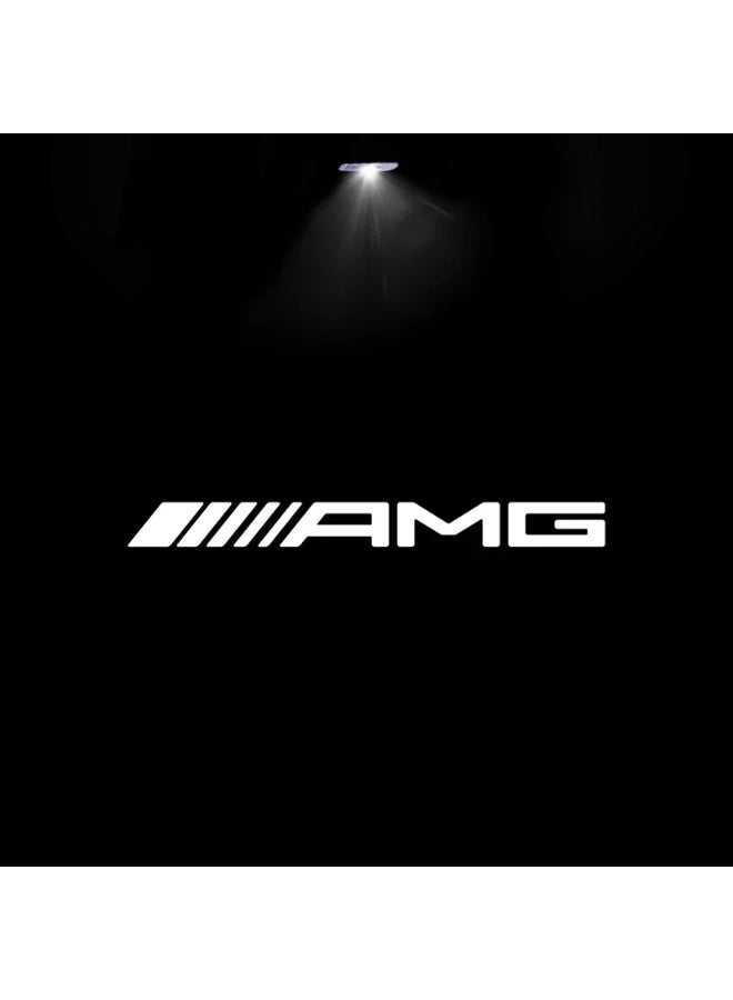 Vierex 2PCS LED Car Door HD Laser Projector Welcome Lights – Mercedes Benz AMG Logo – Compatible with A C E GLC GLA GLE W205 W212 W213 X253 X156 W166 Models - Image 1