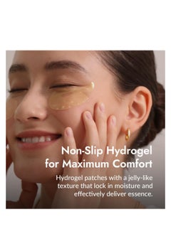 MIZON MIZON 24K Gold and Snail Mucin Hydrogel Under Eye Patches for Puffy Eyes Dark Circles Moisturizing Fine Lines Korean Skincare Pack of (Pack of 2, 120 Pairs)  - Image 4