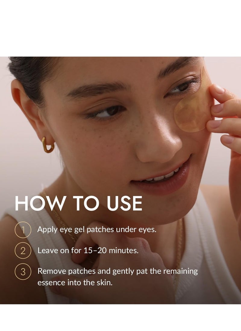 MIZON MIZON 24K Gold and Snail Mucin Hydrogel Under Eye Patches for Puffy Eyes Dark Circles Moisturizing Fine Lines Korean Skincare Pack of (Pack of 2, 120 Pairs)  - Image 5