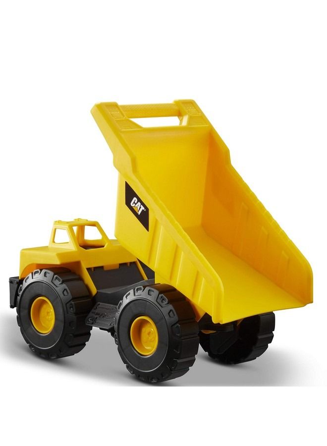 CAT Toys Official Construction 10 Inch Plastic Dump Truck Toy Yellow Black 82021AZ004 - Image 3