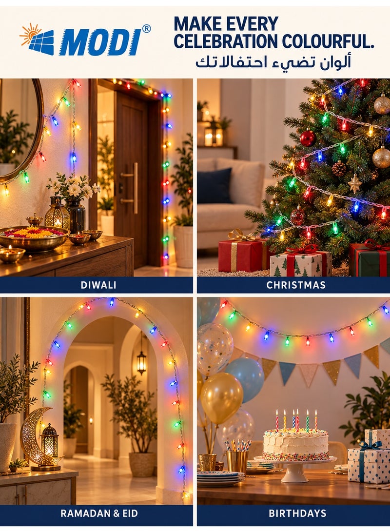 MODI 40M RGB LED Strip Light, 15W 360 LEDs IP44 Waterproof Color Changing Rope Light for Christmas Tree, Outdoor Garden, Ramadan & Large Scale Festive Party Decor - Image 4