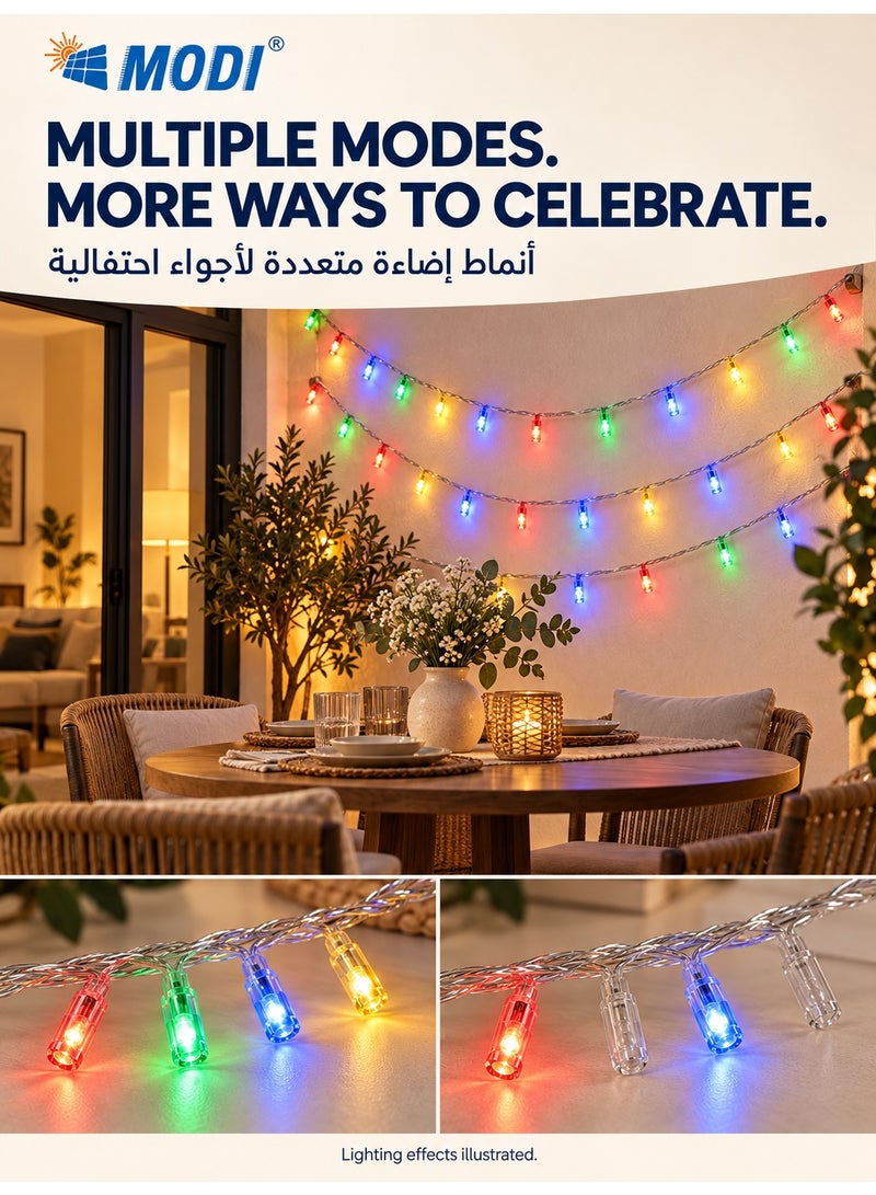 MODI 40M RGB LED Strip Light, 15W 360 LEDs IP44 Waterproof Color Changing Rope Light for Christmas Tree, Outdoor Garden, Ramadan & Large Scale Festive Party Decor - Image 5