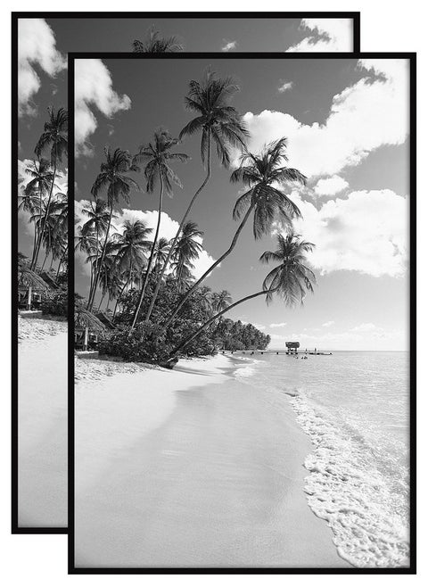 MCS Original Poster Frame 24x36 Black Lightweight Vertical & Horizontal Wall Hanging Large Picture Frame for Posters, Art Prints & Gallery Wall (2-Pack)