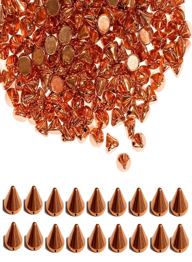 ST logo 100 Pcs Acrylic Punk Bullet Rivets Cone Spike Studs Beads 5.6 mm Cone Studs Flat Back for DIY Crafts Jewellery Making Bracelet & Necklace & Garments Shoes Bags Embellishment - Image 1