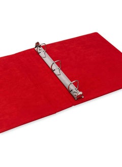 Vault X Vault X Premium Exo-Tec 3 Ring TCG Binder for 9 Pocket Trading Card Pages - 30+ Page Capacity Easy Open 3 D-Ring Clip Binder for TCG CCG Photo Cards (Slim, Red)  - Image 3