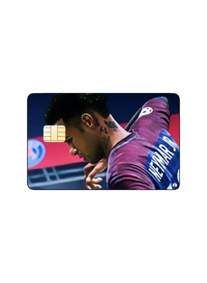 RKN - PRINTED BANK CARD STICKER Neymar.Jr Paris Saint Germain Football Player - Image 1