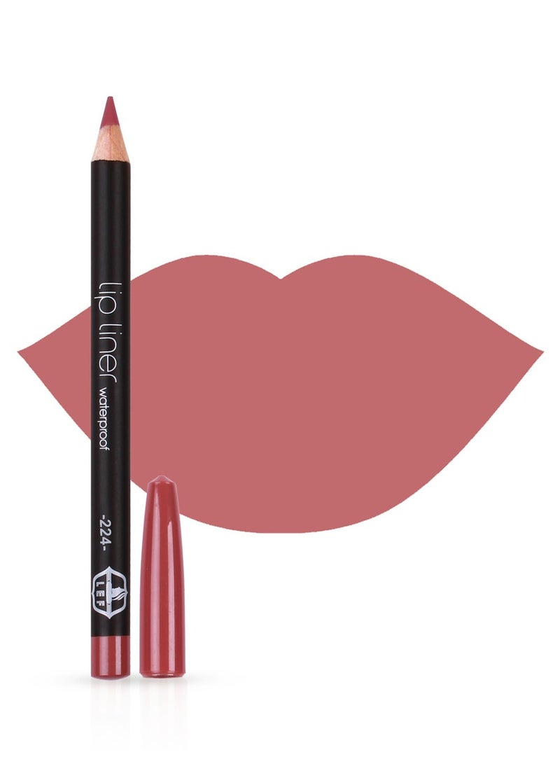 LEF COSMTICS LEF Professional Pencil Lipliner Full Coverage Matte Long Lasting Waterproof | 224 - Image 1