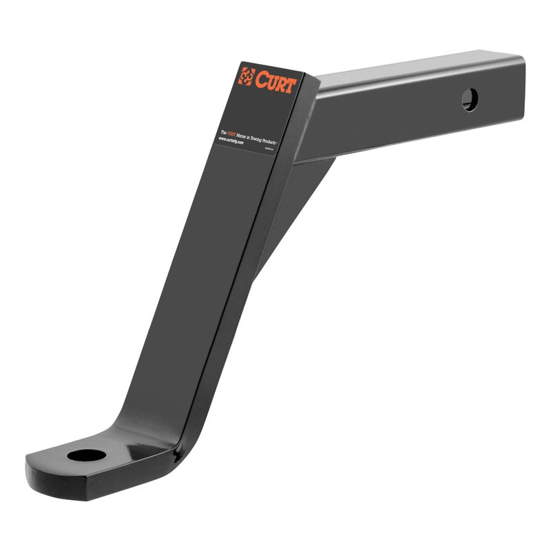 CURT 45110 Class 3 Trailer Hitch Ball Mount Fits 2Inch Receiver 5000 lbs 1Inch Hole 10Inch Drop