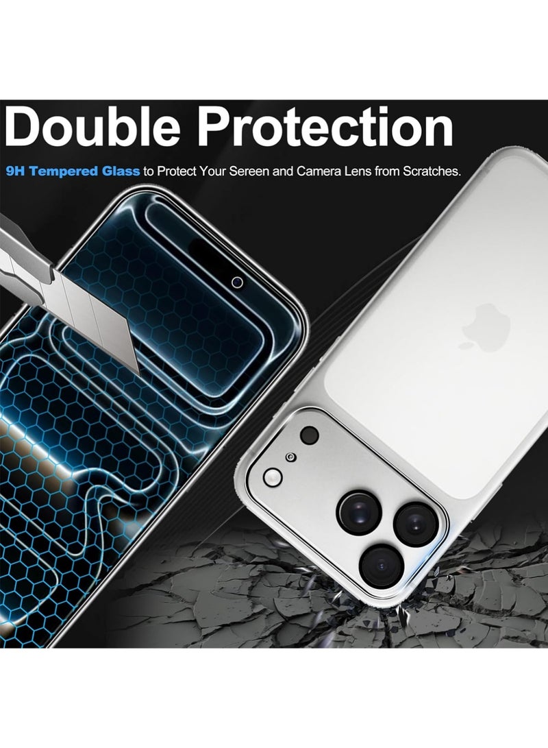 X-level Privacy Tempered Glass for iPhone 17 Pro Max , 2 Pieces Tempered Glass + 2 Pieces Rear Camera +2 Back Screen Protector, [9H Hardness] [Anti-Scratch] [Anti-Spy] - Image 3