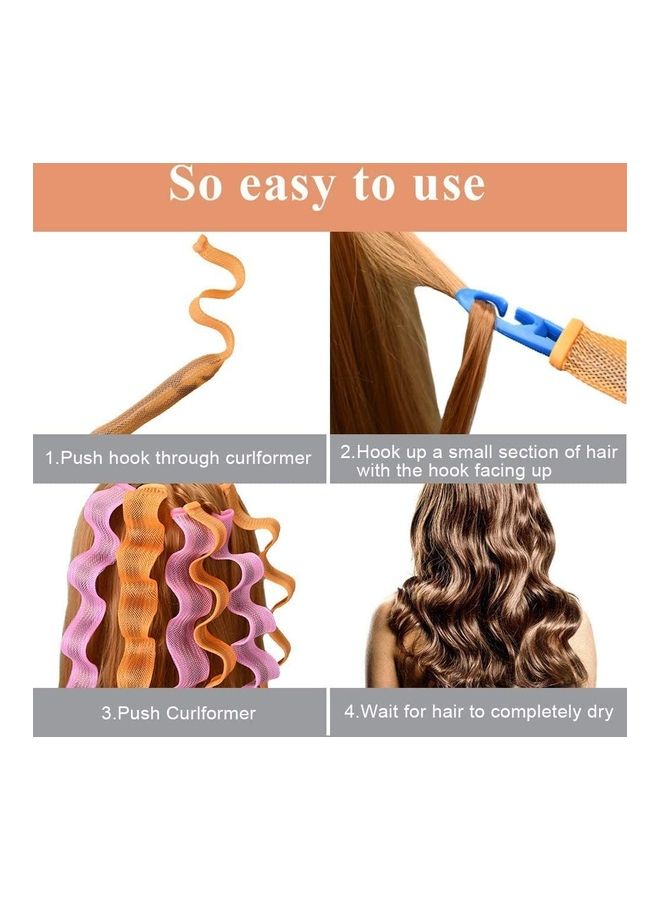 نيبمينينت مجموعة أدوات تجعيد الشعر اللولبية غير الحرارية من 40 قطعة متعدد الألوان - Image 4